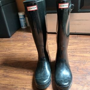 Black Hunter Gloss Boots